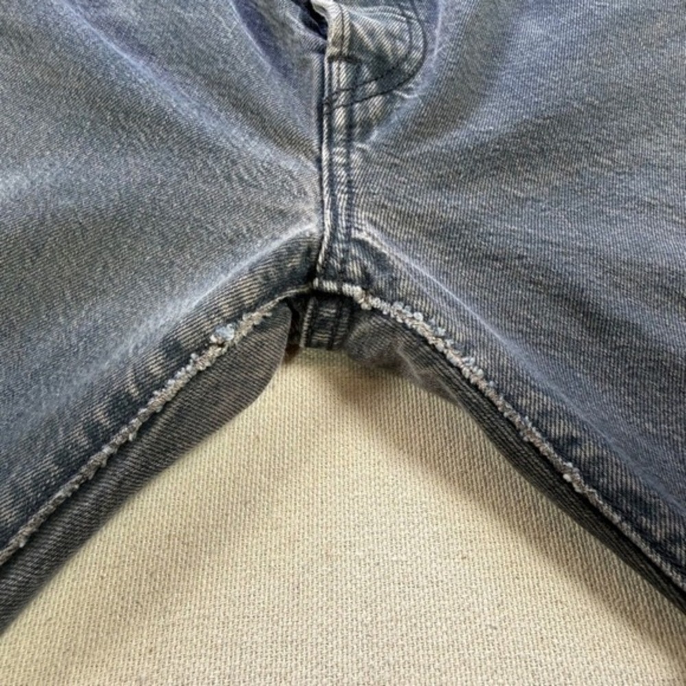 Levi's 501 Selvedge Denim Faded Black With Patch Knee 28 X 28 (25x32) 2015 - Picture 8 of 17